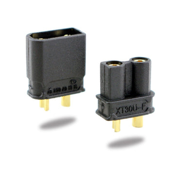10 Pairs Amass XT30 Connector XT30U Connectors Plugs Male Female Battery Plugs Black with Heat Shrink for RC Lipo Battery