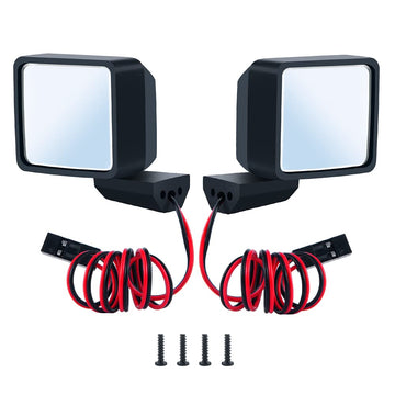 Rc Car 1/6Th Rear View Side Mirror Kit With Led Light For Axial Scx6 1/6 Rc Crawler Car Upgrades