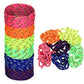 WILLBOND 216 Neon Friendship Bracelets Bulk for Kids Birthday Classroom Student Gift Adjustable Paracord Bracelets Rope Woven Ne