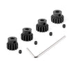 Hobbypark Metal Steel Mod 1 Pinion Gear Set 5Mm Shaft Hole 13T 14T 15T 16T Motor Gears Kit For Rc Car (4-Pack)
