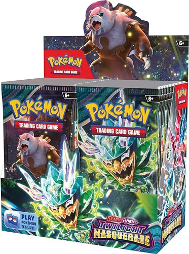 Pokemon TCG Booster Display Box - Scarlet & Violet Twilight Masquerade (36 Boosters) - Cardboard, Paper, Plastic