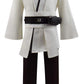 Rongxu Kids Tunic Costume Hooded Robe Outfits Full Set Halloween Cosplay Costume (Small, White Full Set)