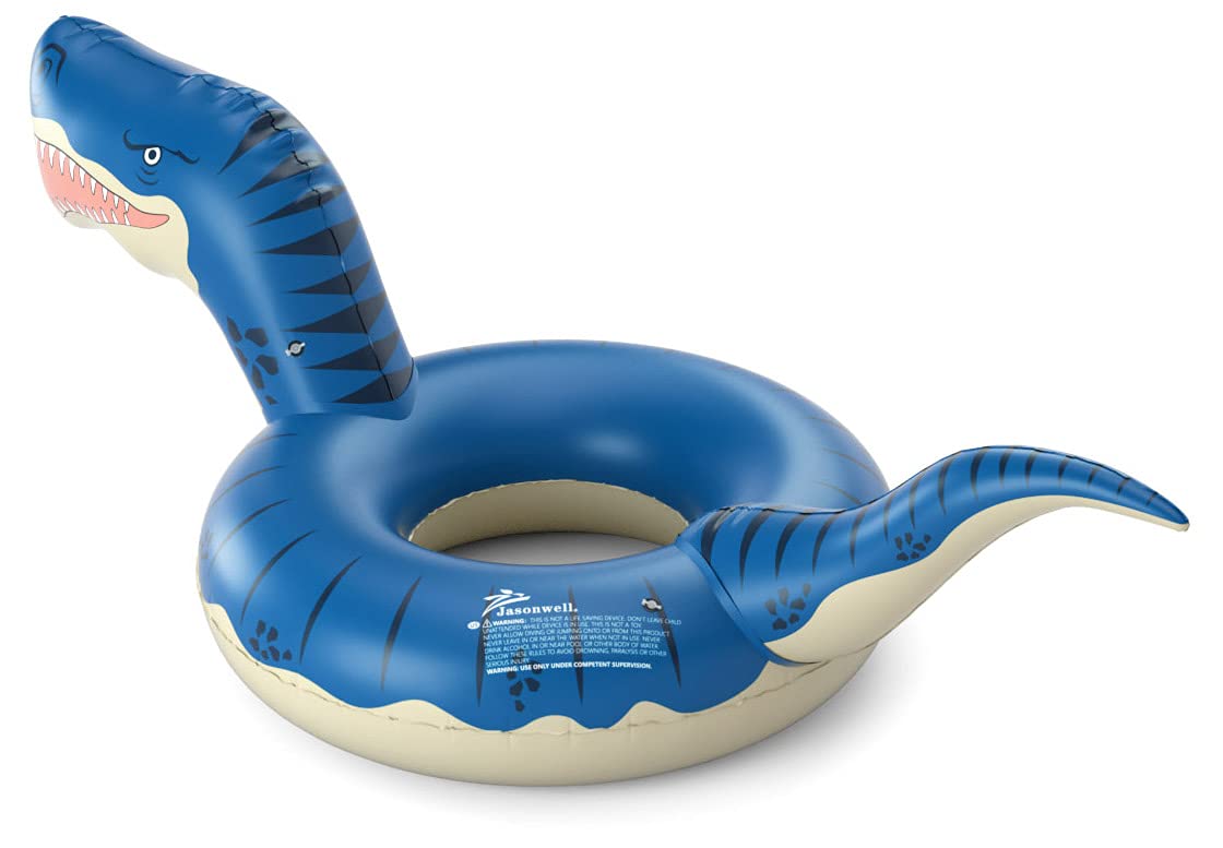 Jasonwell Inflatable Dinosaur Pool Float Tube For Boys Girls Adults 93'' T-Rex Floatie Summer Beach Swimming Pool Inflatables T-Rex Ride On Party Pool Raft Lounge Kids Tyrannosaurus Rex Dinosaur Toys