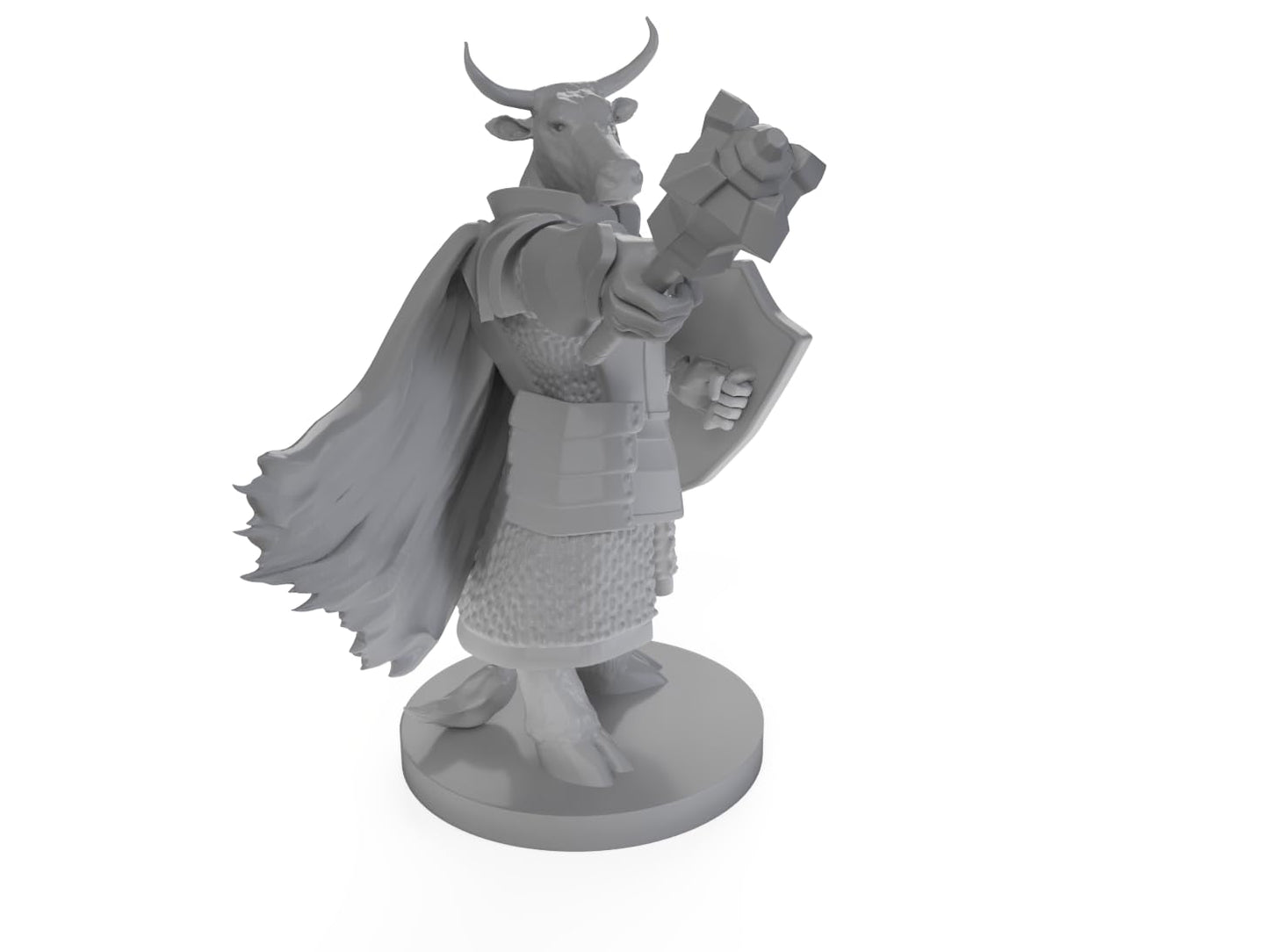 Minotaur Male Cleric Tabletop Dnd Gaming Miniature