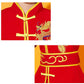 Kung Fu Uniform for Boys Girls Kids Traditional Chinese Embroidered Tai Chi Wing Chun Master Martial Arts Set Outfit (Red, S)