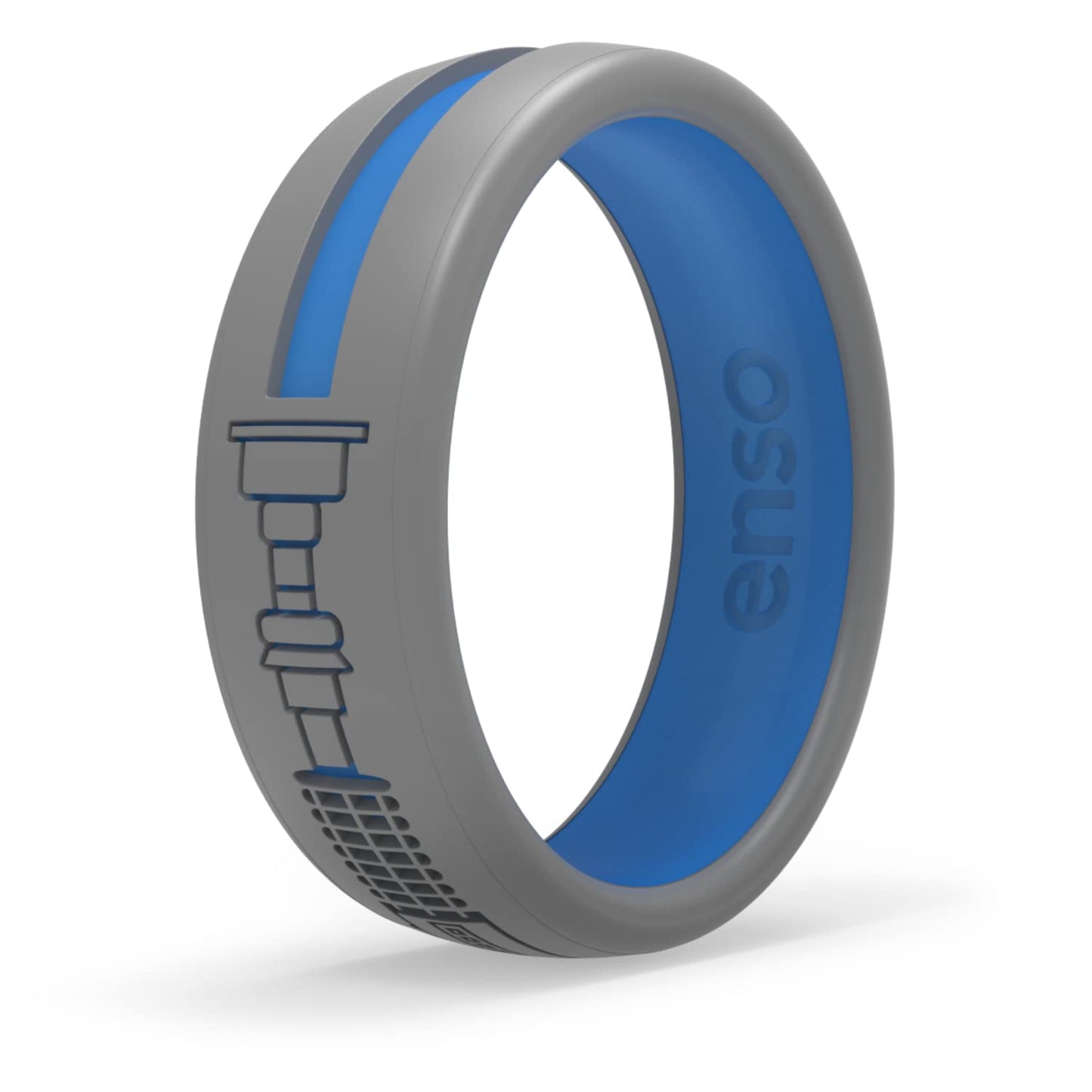 Enso Rings Star Wars Lightsaber Collection - Dualtone Silicone Ring - Obi-Wan Lightsaber - 12