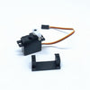 KingVal Replacement Steering Gear Servo with Servo Mount RC Parts Compatible with WLtoys 124016 124017 144010 RC Car