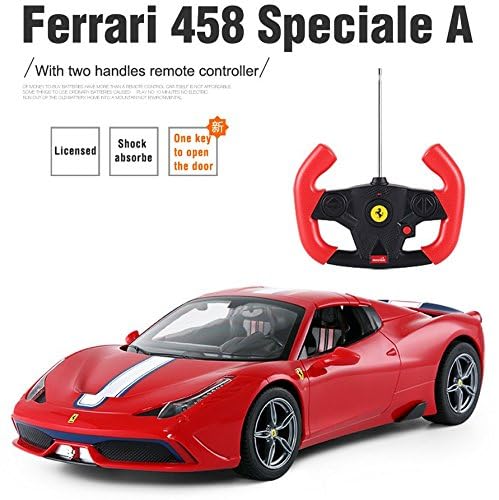 1/14 Scale Ferrari 458 Speciale A Radio Remote Control Model Car R/C RTR Auto Open & Close Roof Convertible Push Button for unis
