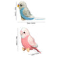 WQY GroceryShop Plush Parakeet Toy - 2Pcs Stuffed Birds, 5.5 inches, Cotton, Blue and Pink