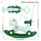 4 In 1 Rocking Horse For Toddlers 1-3 Years Old, Balance Bike Ride On Toys With Push Handle, Backrest And Balance Board For Baby Girl And Boy, Unicorn Kids Riding Birthday (Green)