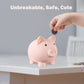 Pjdrllc Piggy Bank, Unbreakable Plastic Money Bank, Coin Bank For Girls And Boys, Medium Size Piggy Banks, Practical Gifts For Birthday, Easter, Baby Shower (Flesh-Colour)