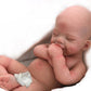 Dangtpor 16' Realistic Newborn Silicone Baby Doll - 4.4 Lbs, 3D Painted Skin, Visible Veins, Weighted Sleeping Girl