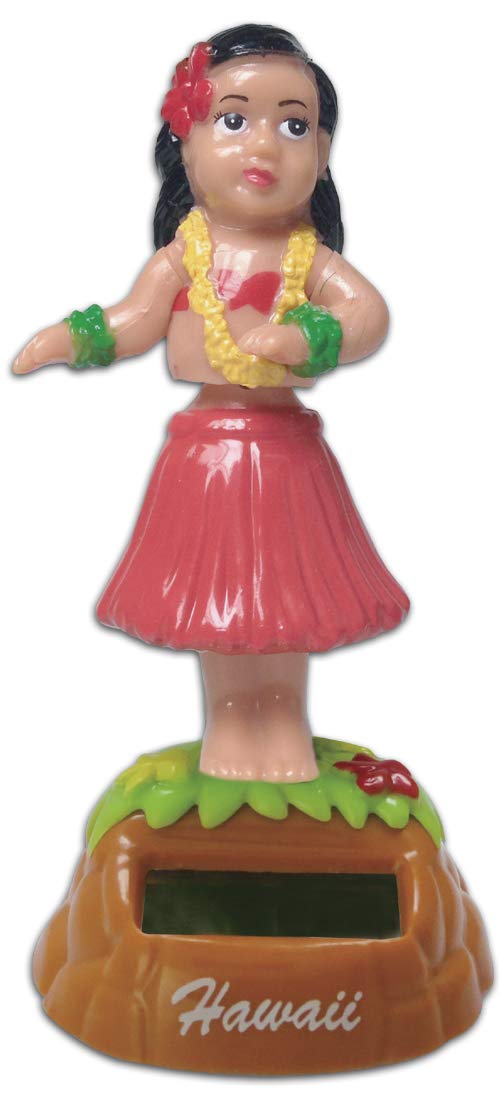 Kc Hawaii Hula Dancing Solar Dashboard Doll 4.25'
