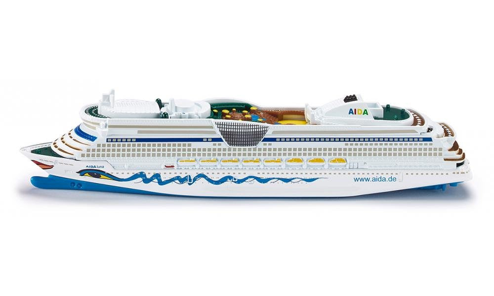 Siku 1720 AIDALuna Cruise Ship Model 1:1400 Metal/Plastic White AIDA Design