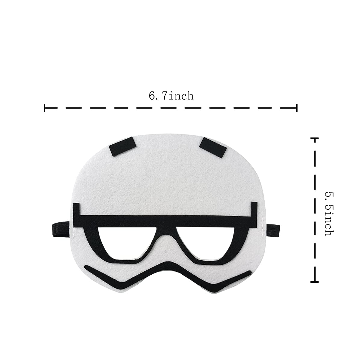 OU RUI 12pcs Party Masks, Galaxy Wars Theme Party Supplies, Boy and Girl Birthday Party Dress up Props