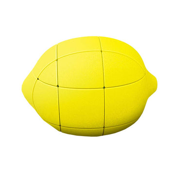 Yealvin 3D Fruit Cube 3  3 Magic Speed Cube Children'S Educational Toys Puzzle Cube Brain Teaser (Lemon)