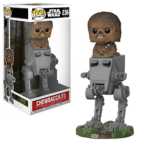 Funko POP! Deluxe Star Wars Chewbacca in AT-ST Collectible Toy Model 27023 - Resin
