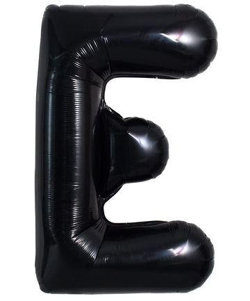 Toniful 40 Inch Large Black E Letter Balloons Jumbo Helium Balloons,Foil Mylar Big Alphabet Balloons For Birthday Party Annivers