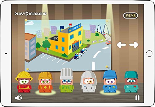 Miniland Job Blocks Board Game For Toddlers Age 2 - Preschoolers Age 4, Teaches Careers, Diversity, Fun Language Development, Pretend Play, Free Curriculum
