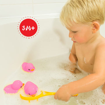 16Pcs Pink Rubber Duck Kids Bath Duck Toys ,Squeak Rubber Ducks In Bulk Rubber Ducks Baby Shower Duck Decorations Party Favors (2.2’’)