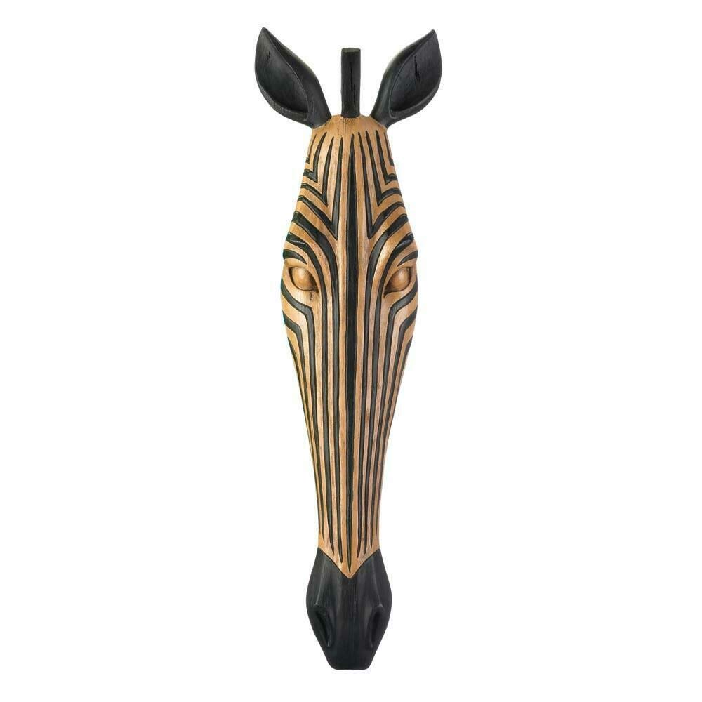 TRIBAL ZEBRA WALL PLAQUE