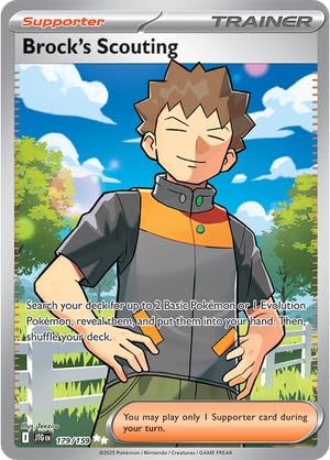 Pokemon - Brocks Scouting 179/159 - Journey Together - Full Art Ultra Rare - Foil Single Card