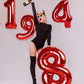 Red 4 Balloon, Number Balloon 40 Inch For 4Th Red And Black Spiderman Transformers Party Decorations, Four Large Numbers For Par