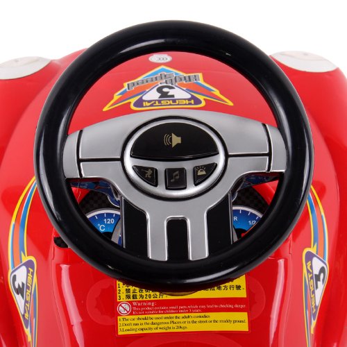 Red Ride On Car Toy Gliding Scooter With Sound & Light By Unknown