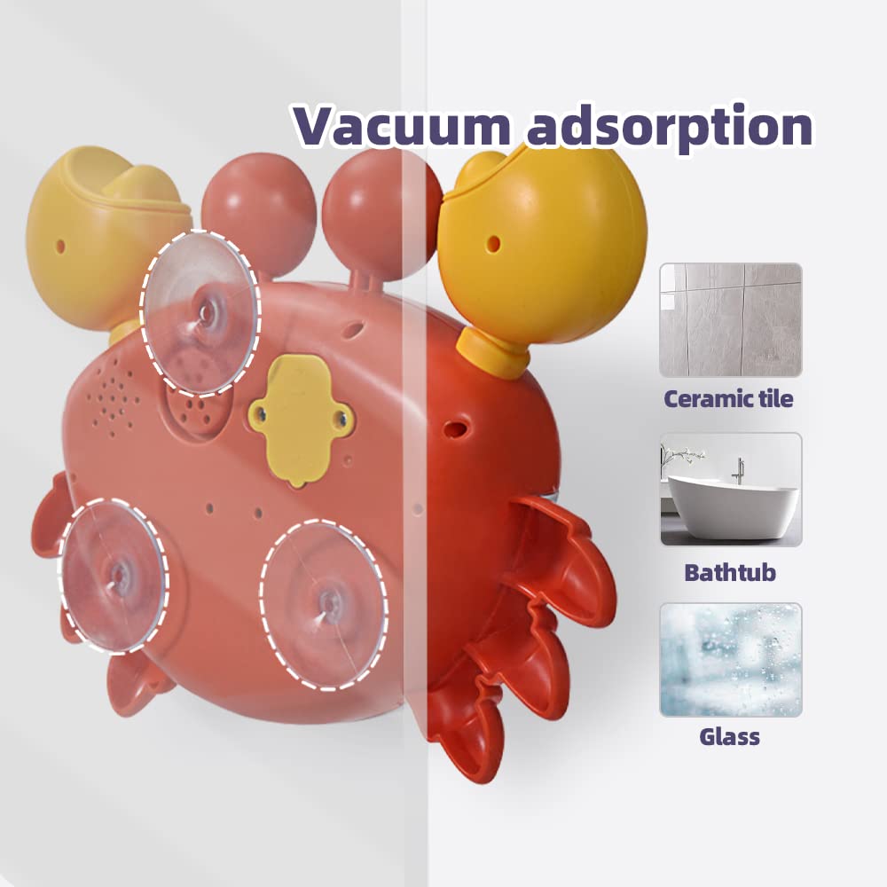 Crabby Bubble Bath Toy For Toddlers - Automatic Bubble Maker With 12 Children'S Songs - Sing-Along Bath Bubble Machine For Baby,
