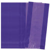 Purple Large Cellophane Bags (27cm x 12cm) 30 Count - Vibrant and Durable Packaging for Gifts and Treats