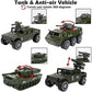 Shellvcase Diecast Military Vehicles, 6 Pack Army Toys Assorted Alloy Metal Model Cars Tank,Helicopter,Panzer,Anti-Air Vehicle Playsets Gift For Boys Kids Age 6 7 8 9 10