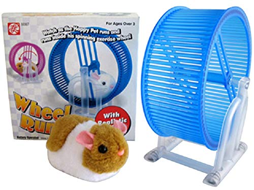 Abl Happy Hamster Pet With Wheel Runner Battery Operated Kid'S Toy