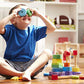 Melissa & Doug Geometric Stacker - Wooden Educational Toy