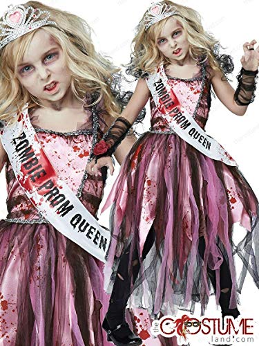 California Costumes Girls Zombie Prom Queen Child Costume