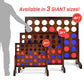 Gosports 2 Foot Width Giant 4 In A Row Game With Carrying Case, Made From Wood