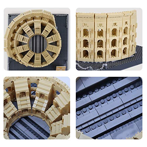 Apostrophe Games Roman Colosseum Building Block Set – 1756-Pieces Colosseum Model Building Blocks For Adults And Kids – Italy’S Colosseum Architecture Kit Famous Landmark Series