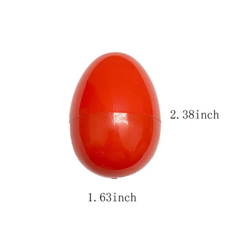 24 Fillable Plastic Easter Eggs Hunt Party Supply Pack - 2.5'' Assorted Color Plastic Eggs