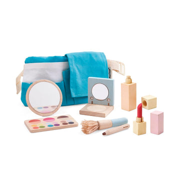 PlanToys Make Up Set for Kids - Sustainably Made from Rubberwood Featuring Organic-Pigment Coloring and Water-Based Dyes with a 