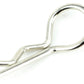 Apex RC Products Silver 1/10 Large Bent RC Anodized Body Clips - 25pcs #4031SL