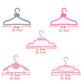 E-Ting 60 Pcs Mini Doll Clothes Hangers Plastic Mixed Little Hangers Doll Clothes Accessories For 11.5 Inch Doll Clothes Gown Dress Outfit