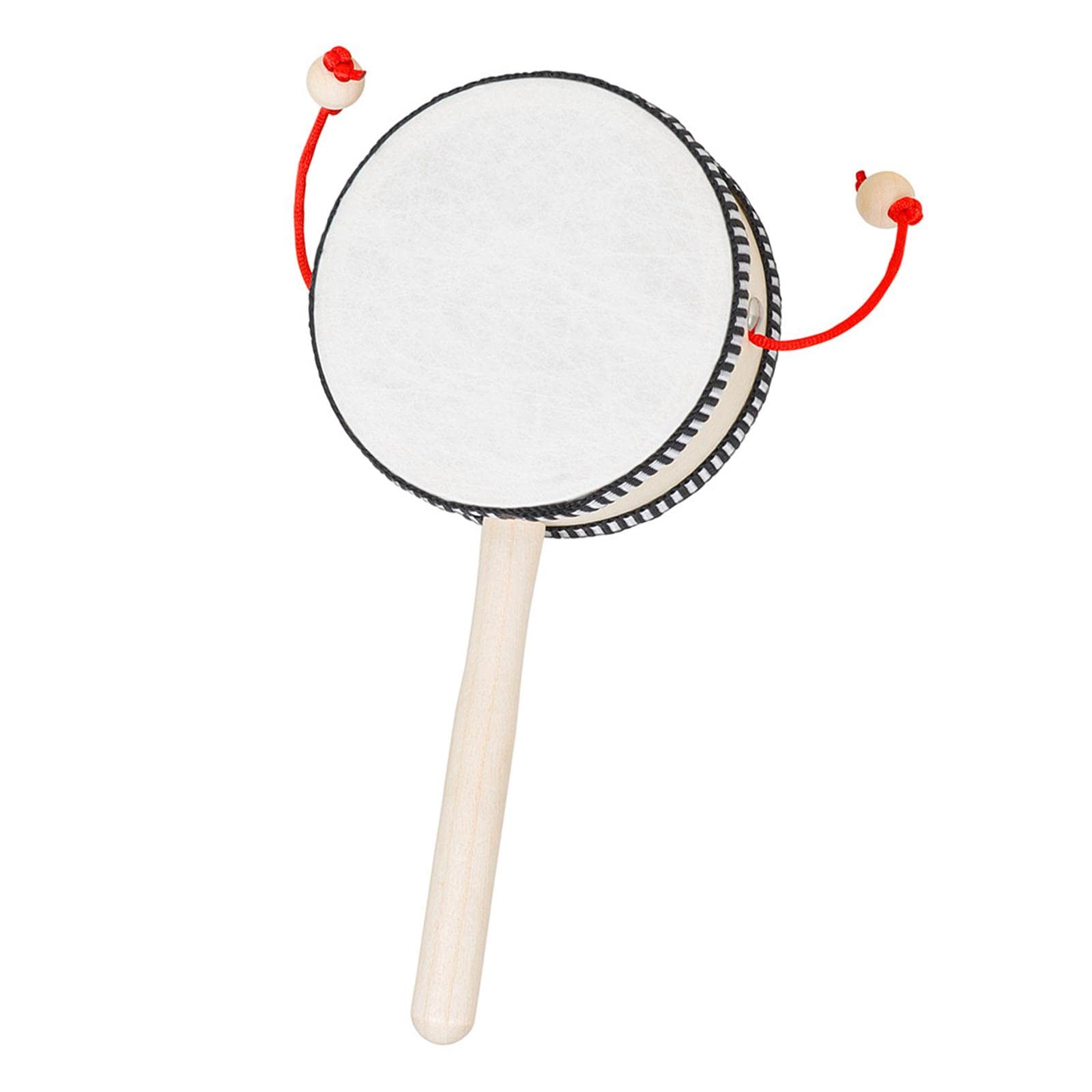 Trendivibe Wooden Rattle Drum Chinese Traditional For Early Education Newborn| Baby Learning Toy | Infant Activity Toy | Sensory