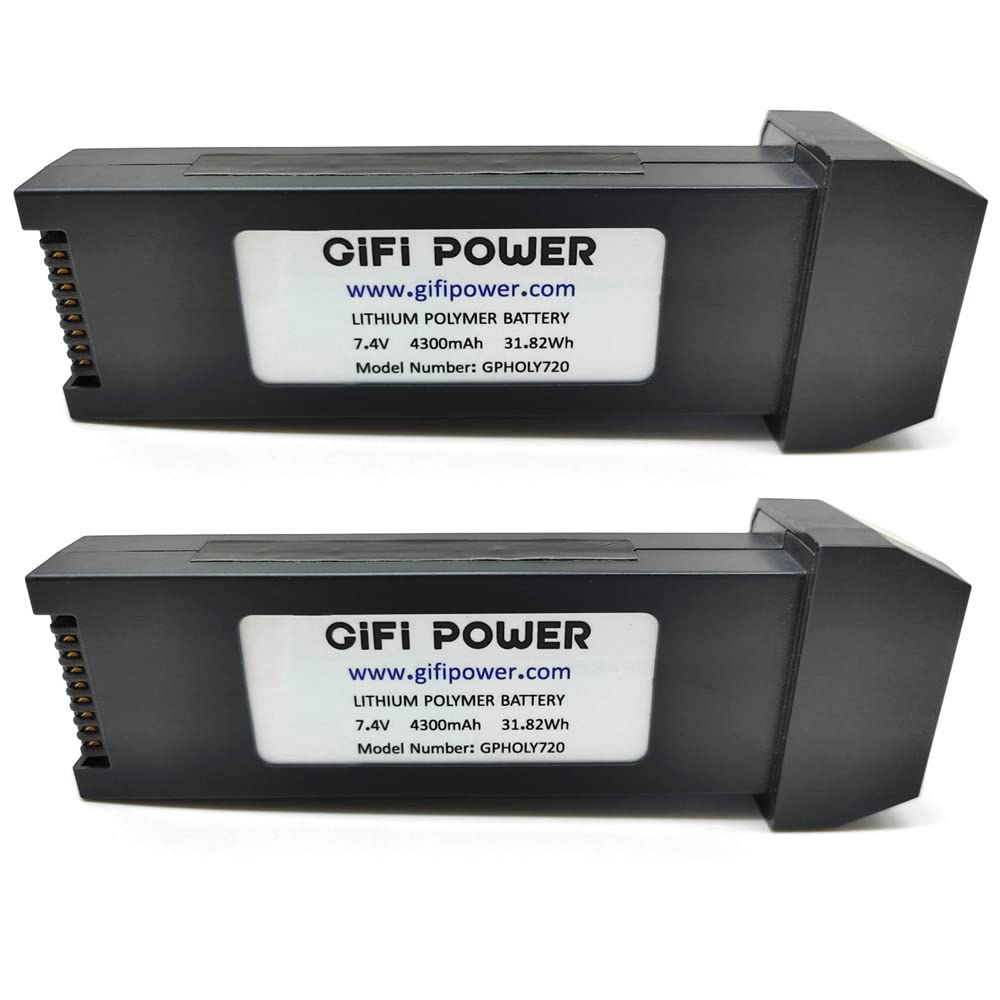 Beacon Pet 4300Mah 7.4V Replacement Lipo Battery For Holystone Hs720 Hs720E Drone (2 Pcs)