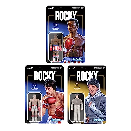 Super7 Rocky Balboa (Boxing) - 3.75' Rocky Action Figure Classic Movie Collectibles And Retro Toys