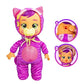 Cry Babies Tiny Cuddles Halloween Katie - 9 Baby Dolls, Cries Real Tears, Purple and Pink Cat Themed Pajamas