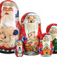 5-Nest Santa Polar Bear Friend Matreshka Nesting Doll Set - 110051 By G.Debrekht