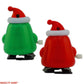2 Pack Christmas Tree & Santa Wind Up Walking Novelty Gift Stocking Stuffer