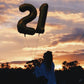 21 Balloon Number, Black Number 21St Birthday Balloons 40 Inch, 21 Or 12 Years Old Black Birthday Decorations For Men Women Him