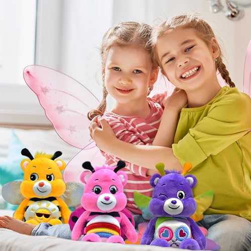 Care Bears Spring Theme Butterfly Share Bear Fun-Size Plush - Perfect Stuffed Animal Holiday, Birthday Gift, Super Soft And Cuddly – Good For Girls And Boys, Employees, Collectors, Ages 4+