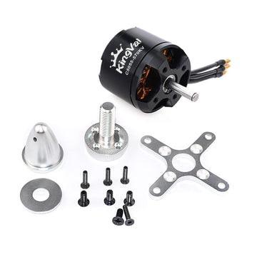KingVal Replacement 5055 570KV Brushless Motor with Screw Kit Compatible with RC Fixed-Wing Airplane Glider Aircraft