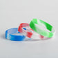 IDREAMBAND 12 pcs Color Pattern Rubber Bracelets Wristbands Blank Bracelets Silicone Wristbands for Men Women Teen, Suitable for